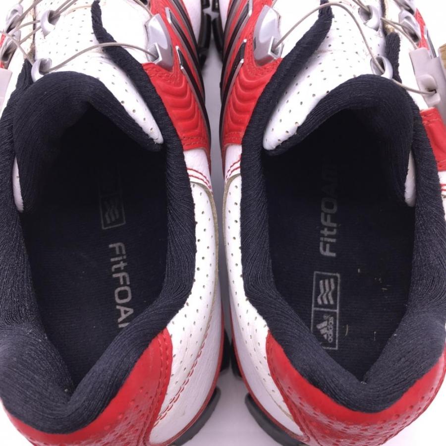 ☆10%OFF価格☆adidas アディダス ゴルフシューズ 白×レッド