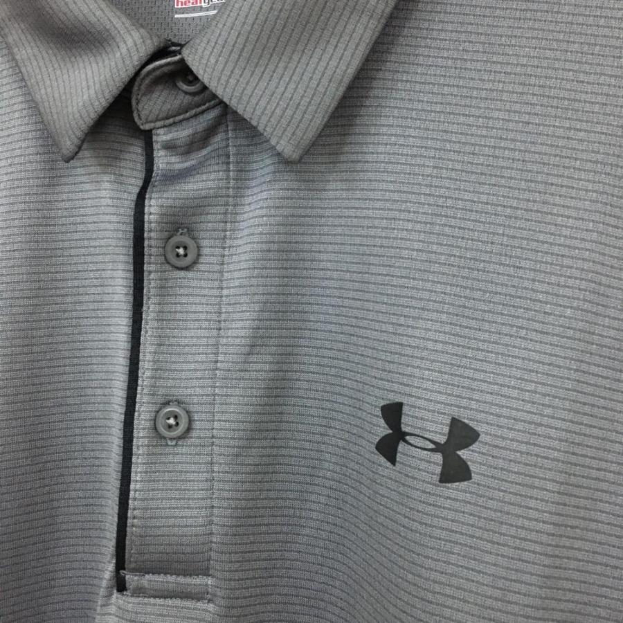 UNDER ARMOUR（アンダーアーマー） 半袖ポロシャツ ボーダー織り生地
