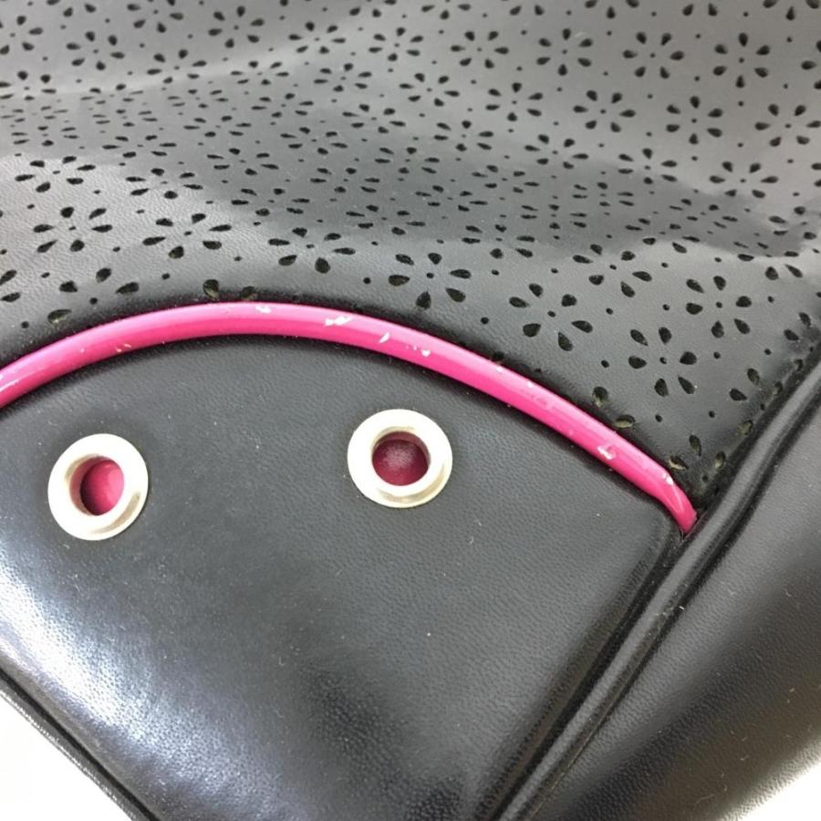 adidas（アディダス） ビッグトートバッグ 黒×ピンク シューズ収納