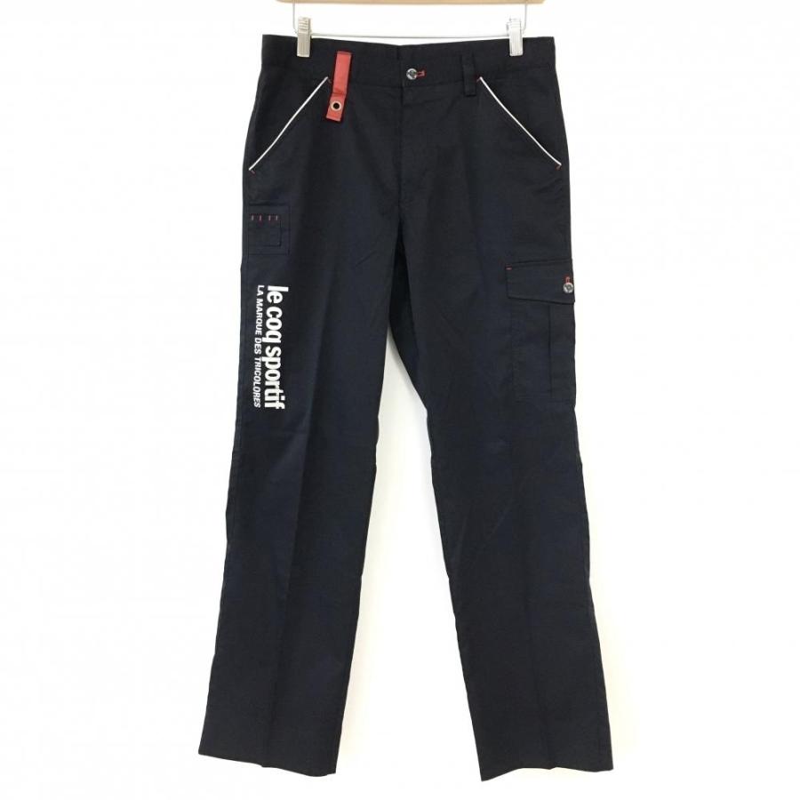 40%OFF価格／le coq sportif ルコック パンツ ダークネイビー×レッド