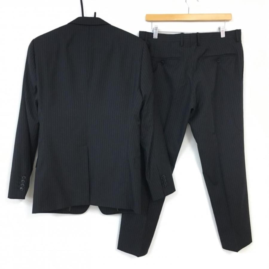 dolce&gabbana ストライプ セットアップ ジャケット パンツ 黒 超美品】DOLCE&GABBANA ドルチェ＆ガッバーナ セットスーツ ジャケット