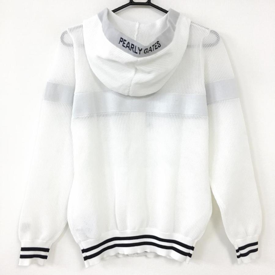 ☆2020年☆PEARLY GATES パーリーゲイツ メッシュパーカー 白×黒 ☆2020年☆PEARLY GATES パーリーゲイツ メッシュパーカー 白×黒