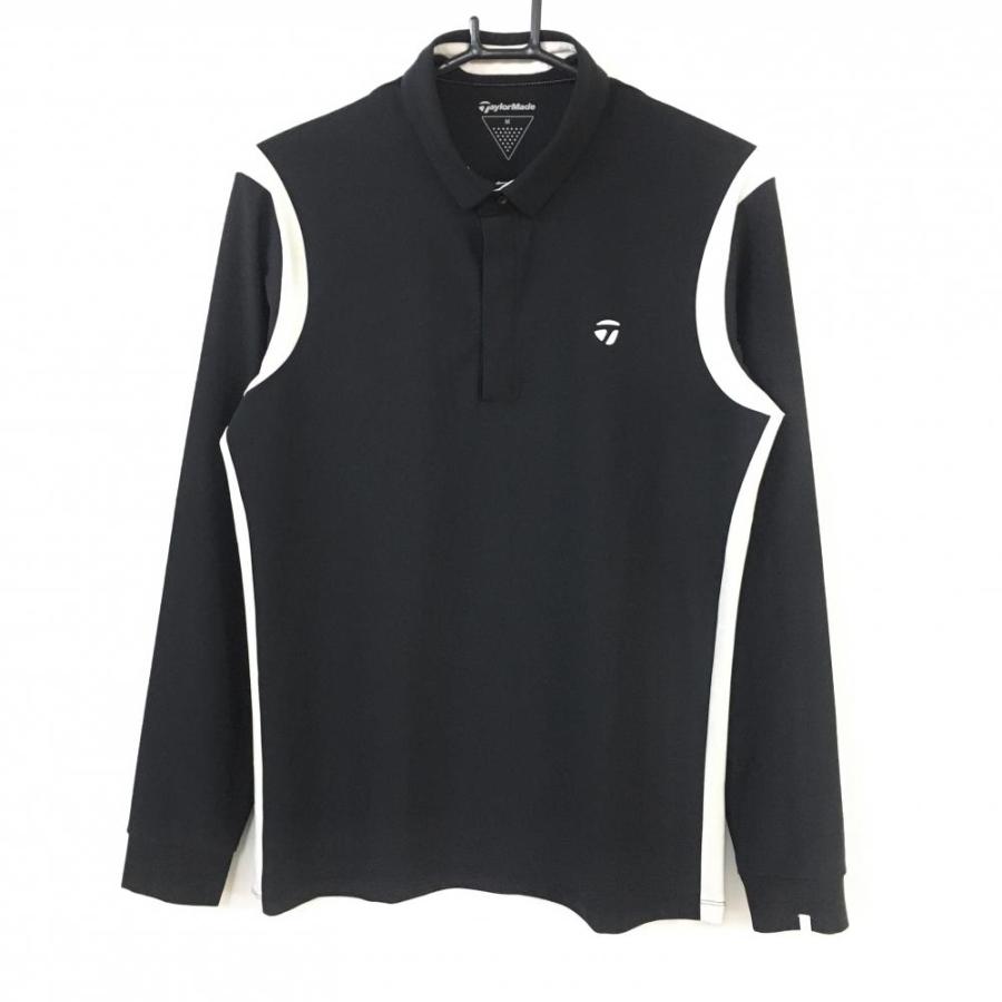 ☆10%OFF価格☆TaylorMade テーラーメイド 長袖ポロシャツ 黒 ☆10%OFF価格☆TaylorMade テーラーメイド 長袖ポロシャツ 黒