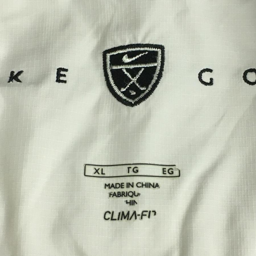NIKE ナイキゴルフ 2WAYジャケット ライトグレー 地模様 CLIMA-FIT