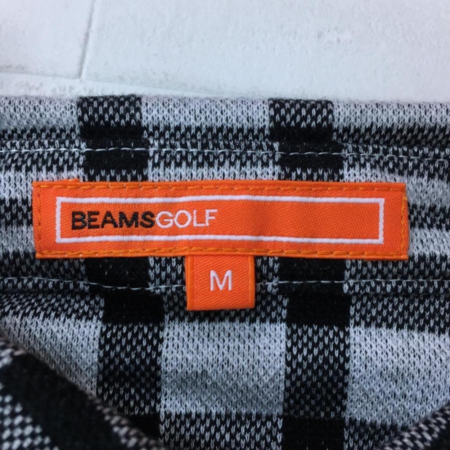 超美品】BEAMS GOLF ビームスゴルフ 長袖シャツ 黒×ライトグレー