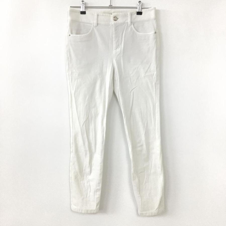 POLO（RALPH LAUREN） - POLO GOLF RALPH LAUREN ホワイト　パンツ　ゴルフウエア ポロゴルフ ラルフローレン ストレッチパンツ 白 無地 レディース 4(M
