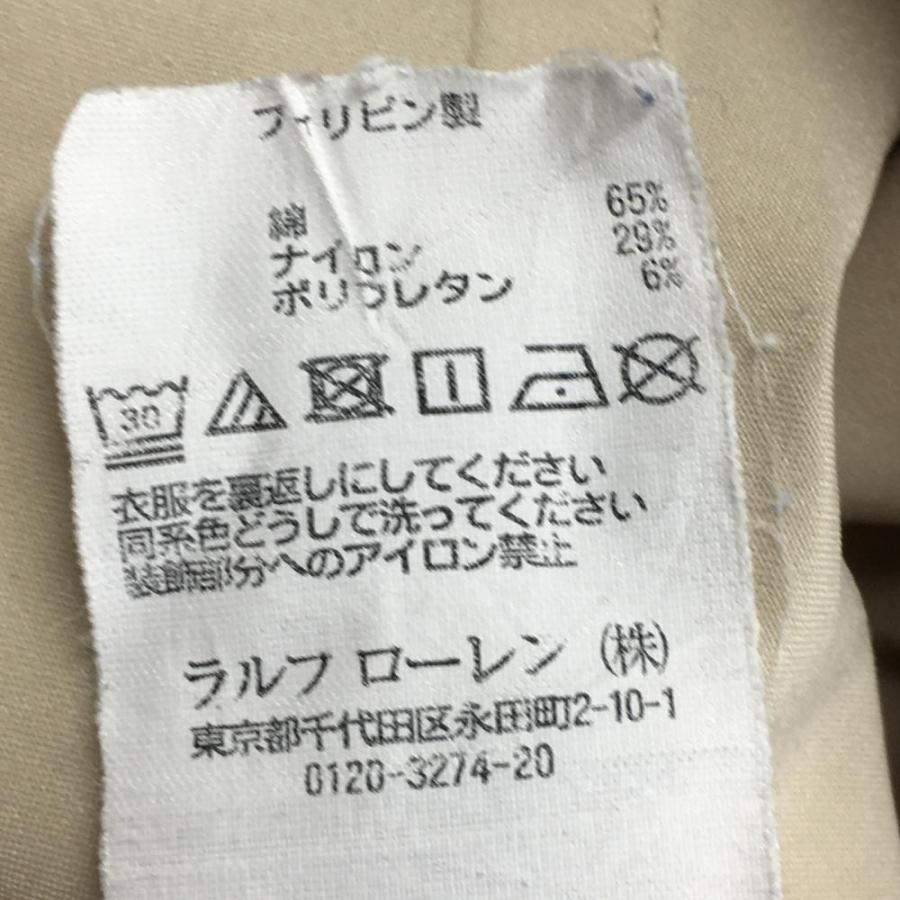 ポロゴルフ ラルフローレン ストレッチパンツ 白 無地 レディース 4(M