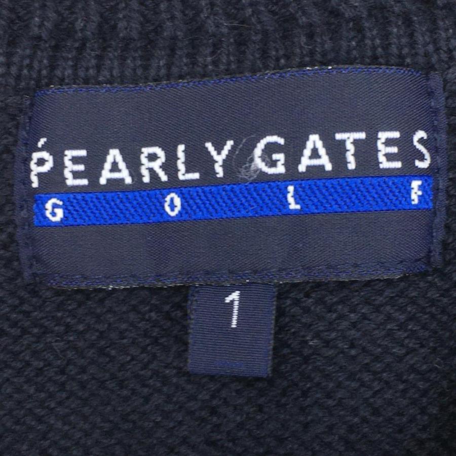 PEARLY GATES（パーリーゲイツ） ニットベスト ネイビー ボタン開閉