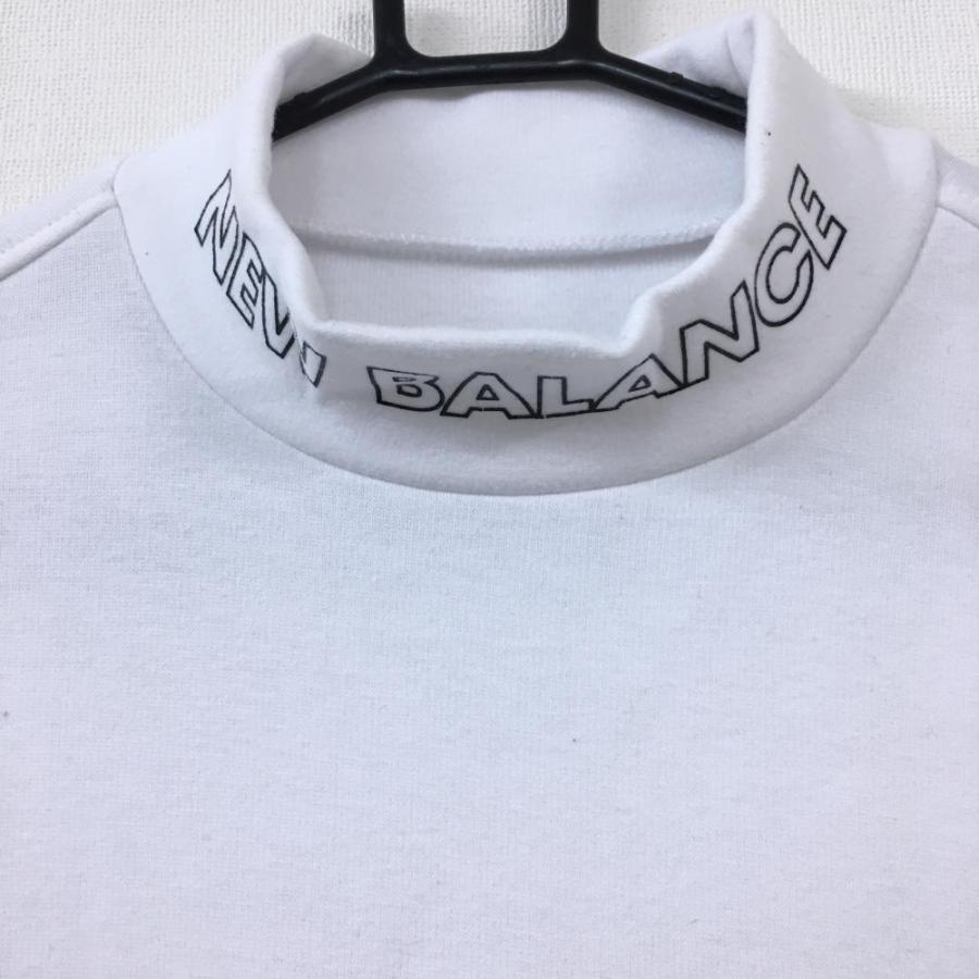 超美品】New Balance ニューバランスゴルフ 長袖ハイネックシャツ 白