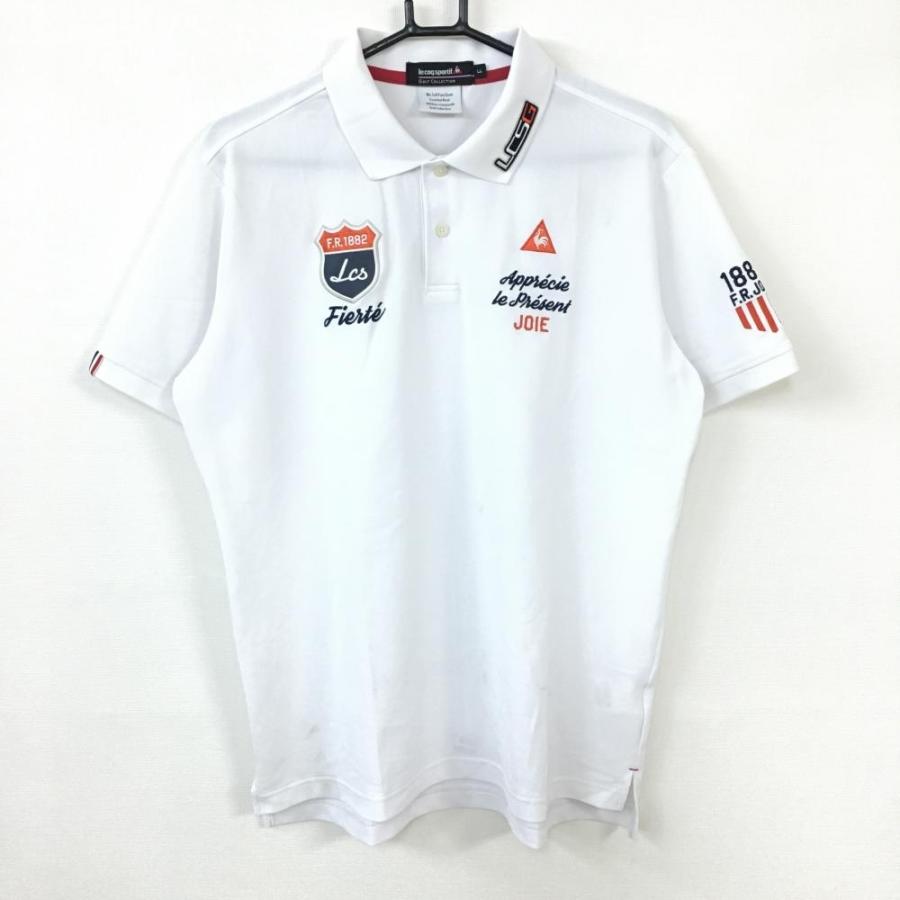 Le Coq Sportif ルコック 半袖ポロシャツ 白 メンズ Ll ゴルフウェア 1 レオナード 通販 Yahoo ショッピング