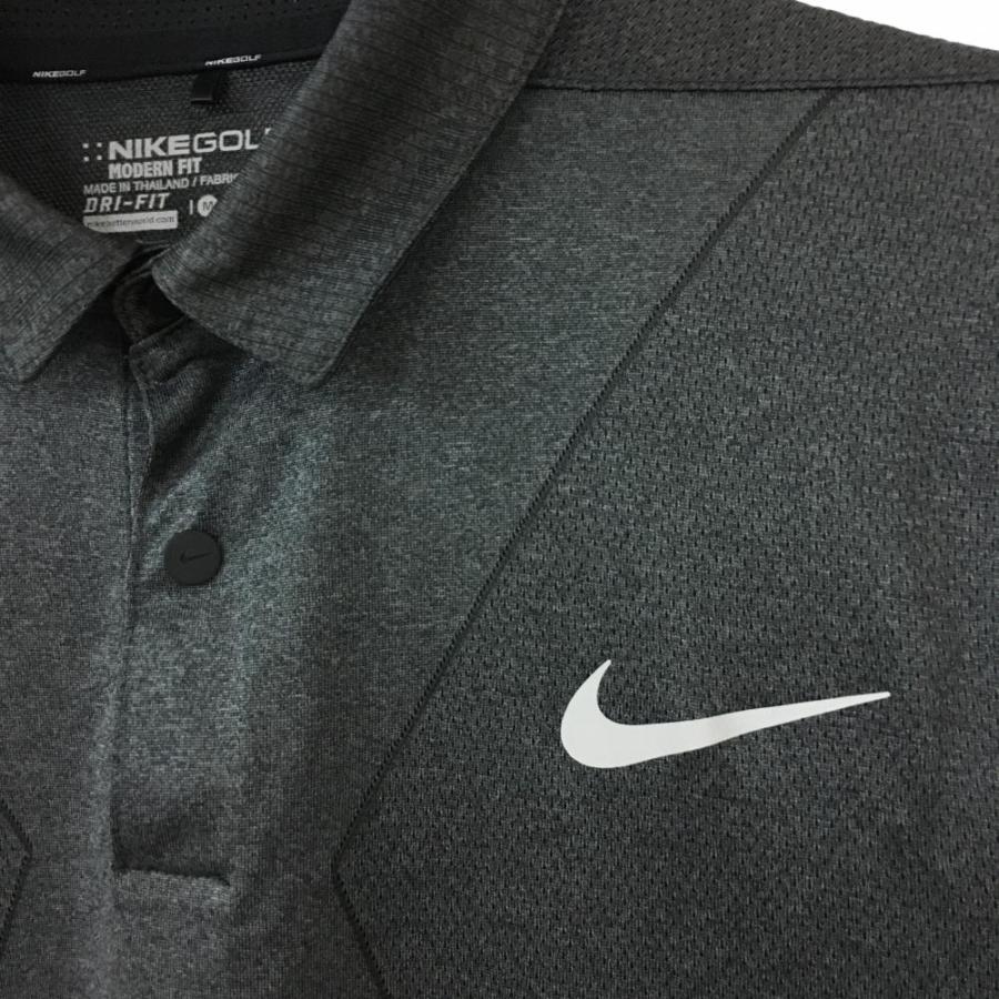 Off価格 Nike ナイキゴルフ 半袖ポロシャツ グレー Dri Fit 襟裏パンチング スナップボタン シンプル メンズ M ゴルフウェア 1 レオナード 通販 Yahoo ショッピング