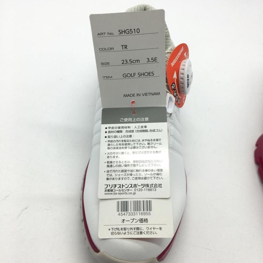 新品】Bridgestone ブリヂストン ゴルフシューズ 白×ピンク スパイク
