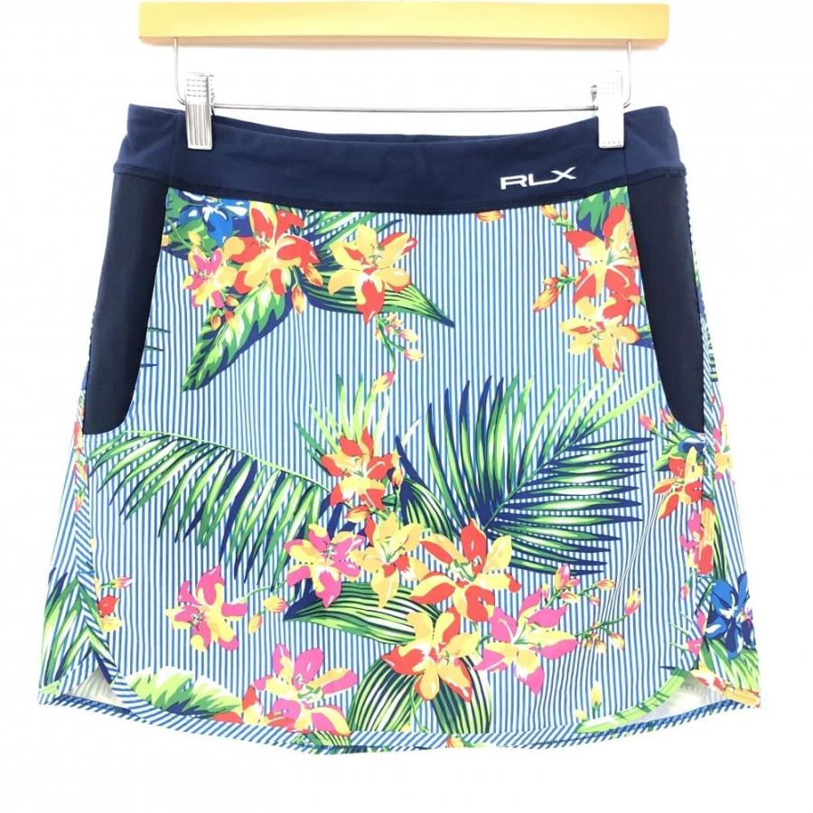 【美品】RLX / ゴルフウェア スカート RLX RLXラルフローレン スカート ネイビー×レッド ストライプ×花柄