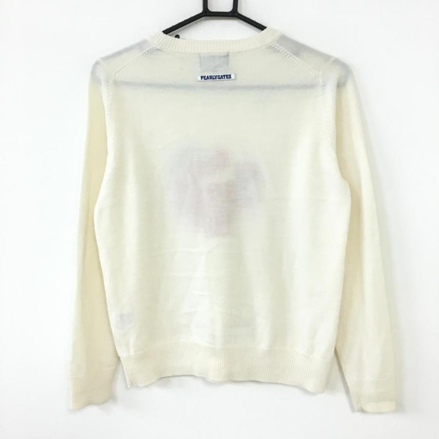 【新品タグ付】パーリーゲイツ　レディース　長袖　ウール　ニット　セーター　Ｓ ☆20%OFF価格☆PEARLY GATES パーリーゲイツ 長袖ニットセーター