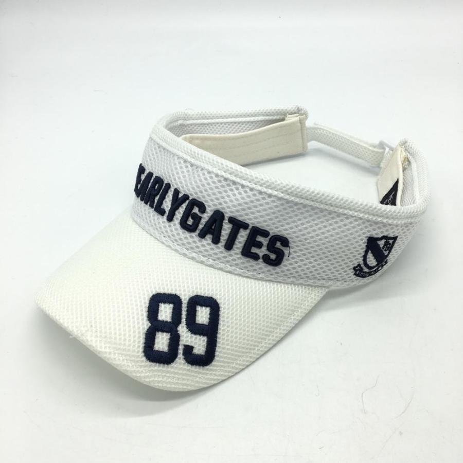 PEARLY GATES パーリーゲイツ サンバイザー 白×ネイビー