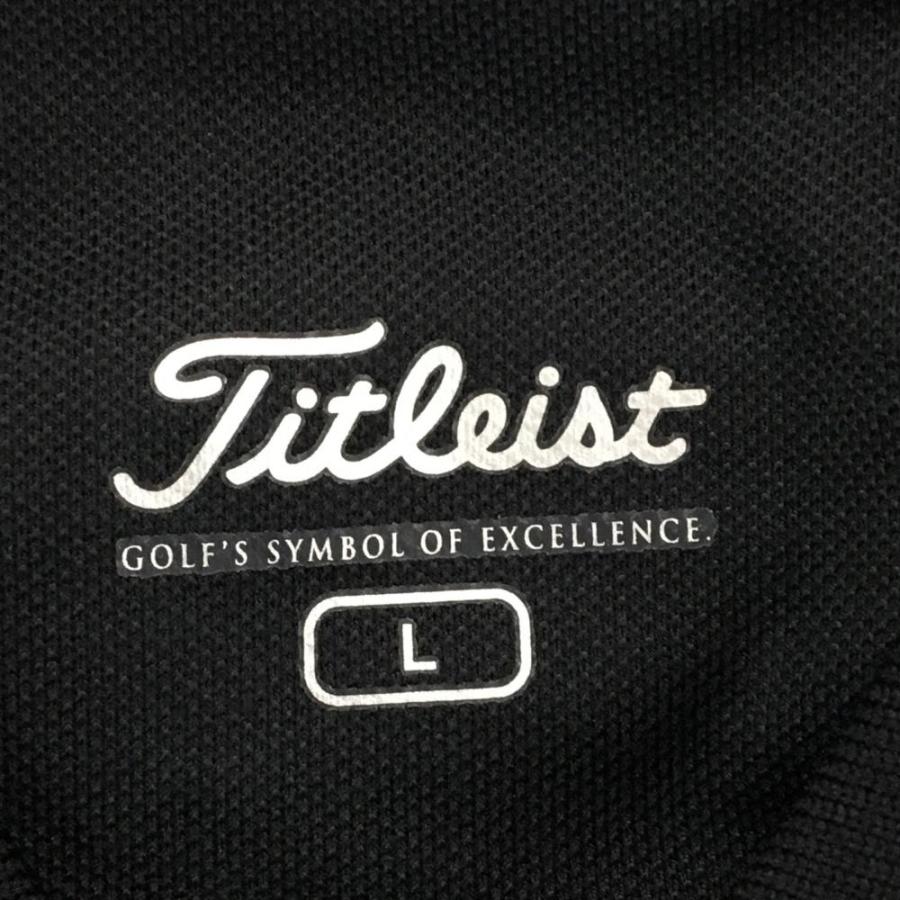 【新品】タグ付　Titleist　タイトリスト　ゴルフ　ポロシャツ　黒　L　刺繍 reonard_1-240001178002