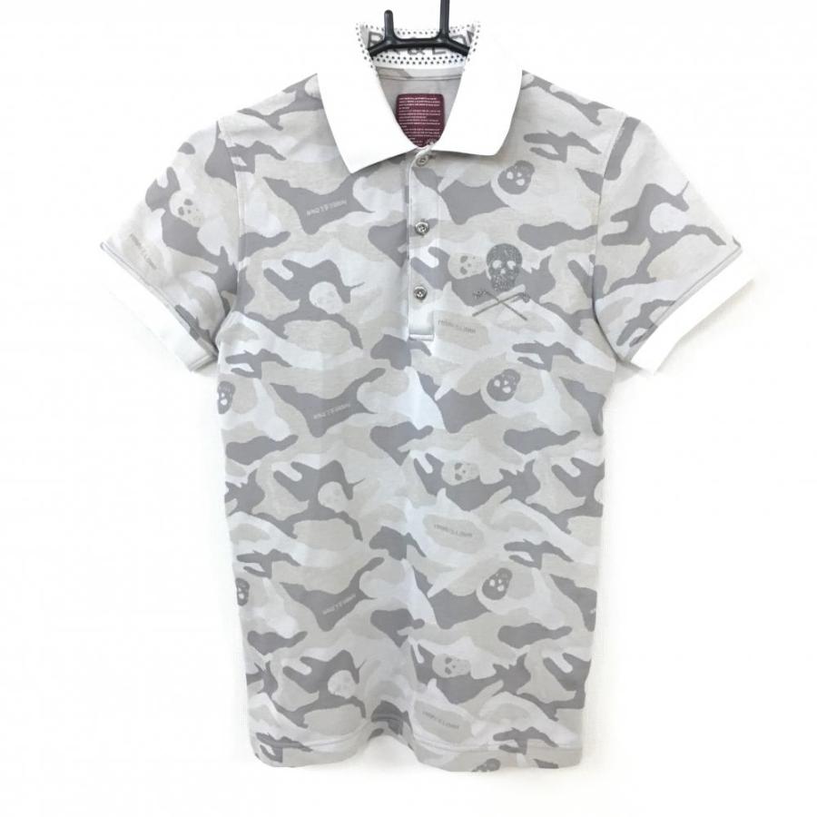 42 割引グレイ系 L 期間限定送料無料 マークアンドロナ 迷彩柄 ポロシャツ ポロシャツ トップスグレイ系l Www Vasimimile Com