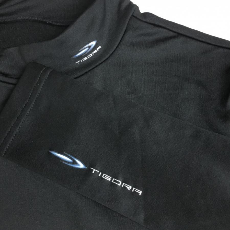 新品 Tigora L ゴルフウェア ストレッチ ティゴラ メンズ 保温 吸汗速乾 白 シルバー 長袖ハイネックシャツ 高級ブランド ティゴラ