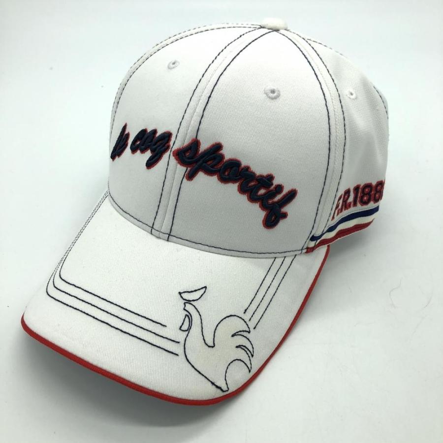 ☆30%OFF価格☆【美品】le coq sportif ルコック キャップ 白×ネイビー