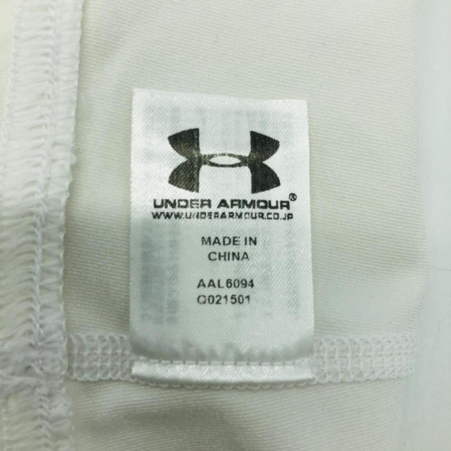 美品】UNDER ARMOUR アンダーアーマー アームカバー 白 シンプル 無地