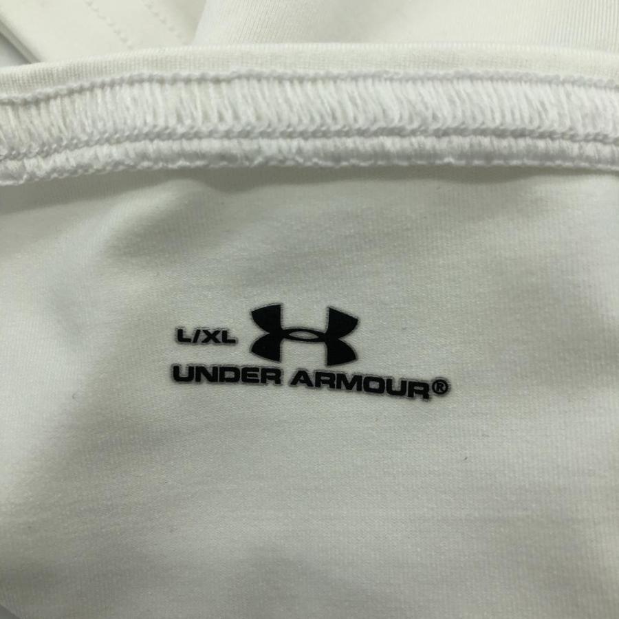 美品】UNDER ARMOUR アンダーアーマー アームカバー 白 シンプル 無地