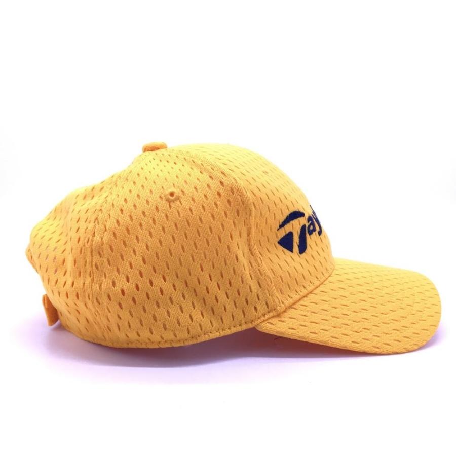 超美品)TaylorMade テーラーメイド メッシュキャップ イエロー