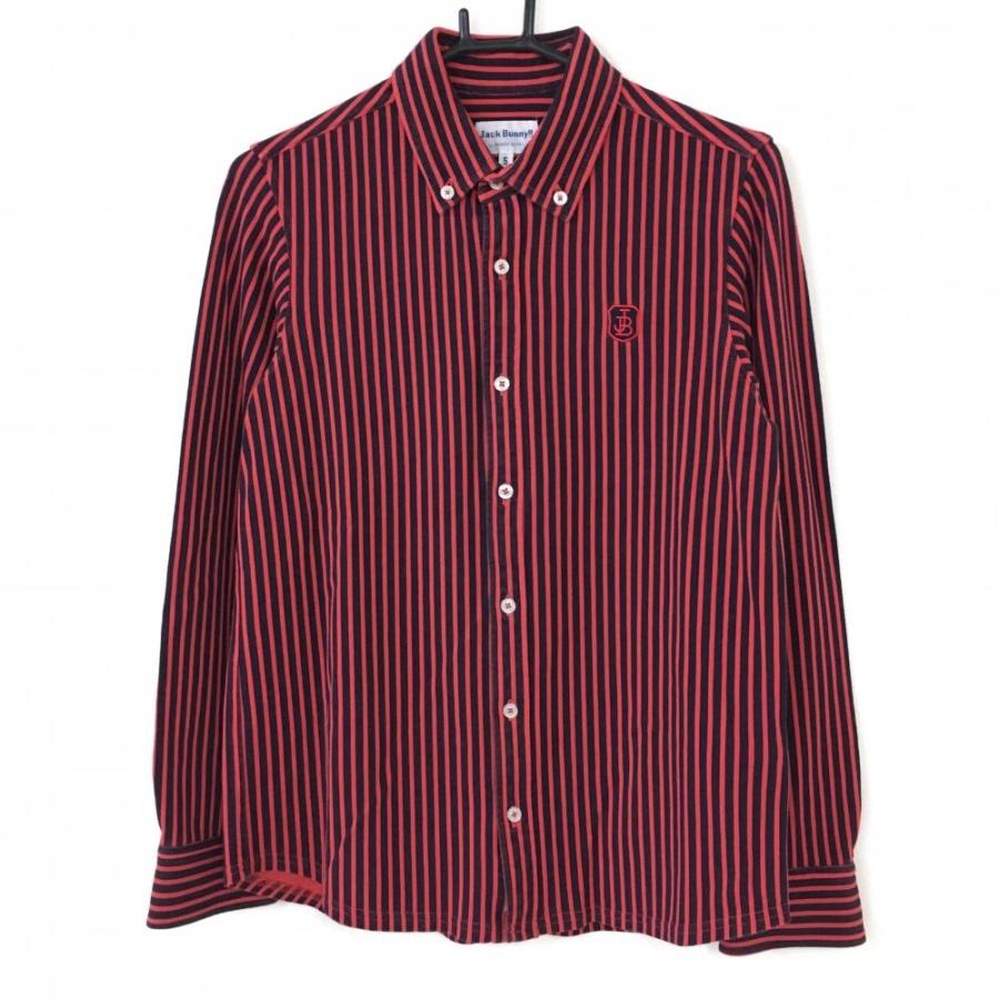 ☆40%OFF価格☆Jack Bunny ジャックバニー 長袖シャツ レッド×ダーク