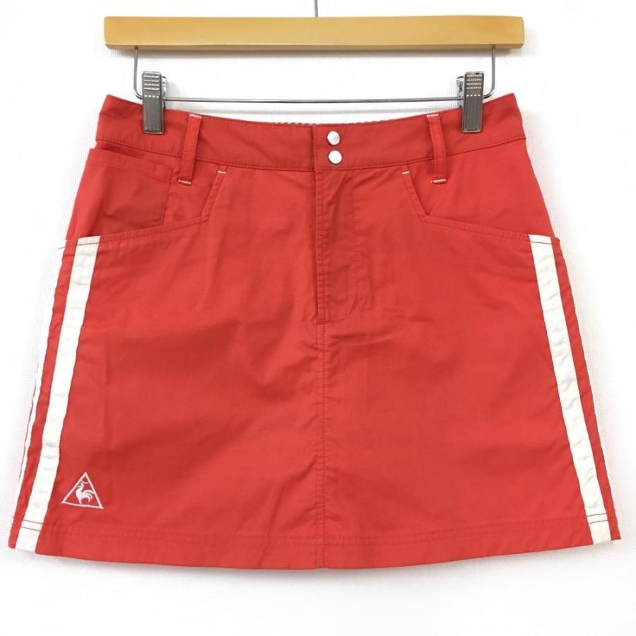 40%OFF価格／le coq sportif ルコック スカート レッド×白 サイド