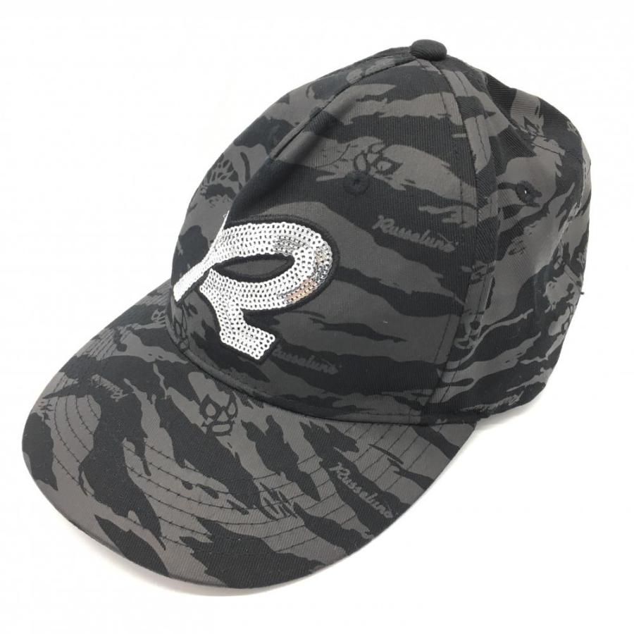 美品】RUSSELUNO ラッセルノ キャップ 黒×ダークグレー