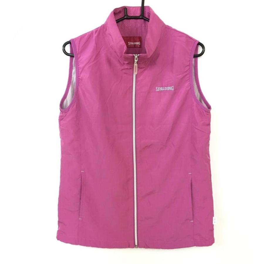 20%OFF価格／(美品)SPALDING スポルディング ベスト ピンクパープル