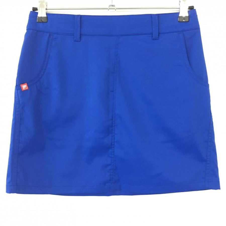 メーカー包装済 10 Off価格 美品 Fila Golf フィラゴルフ スカート ブルー シンプル ロゴ刺しゅう レディース S ゴルフウェア Cisama Sc Gov Br