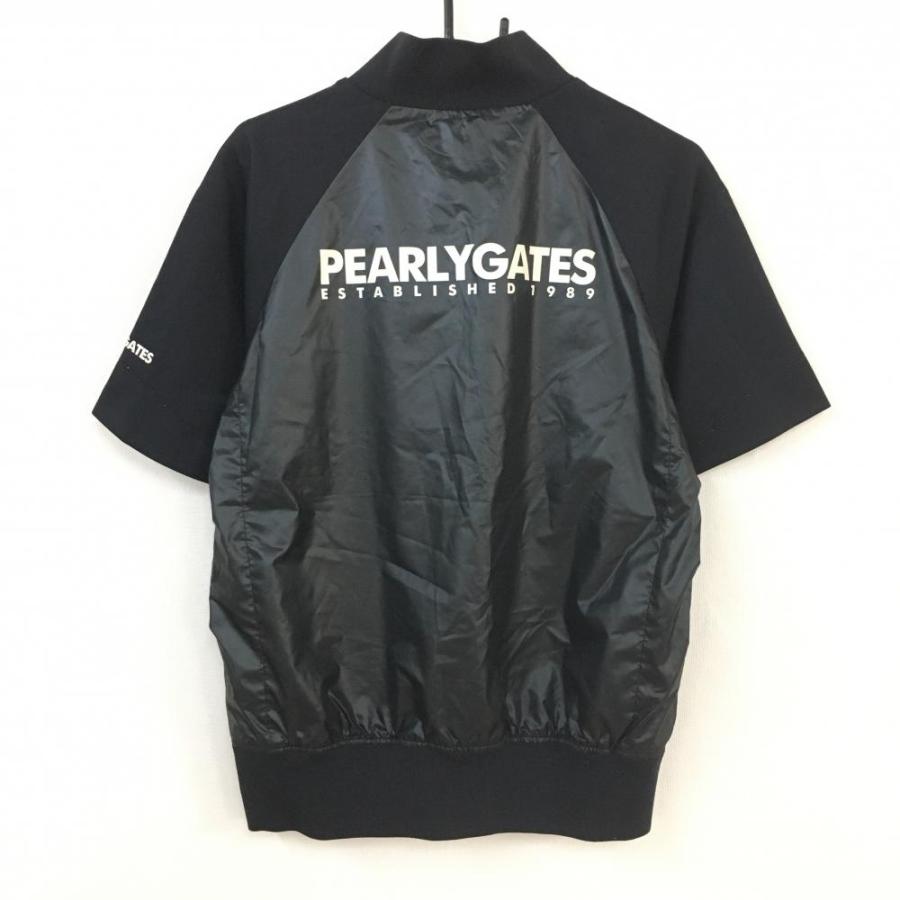 美品】PEARLY GATES パーリーゲイツ 半袖切替ハイネックブルゾン