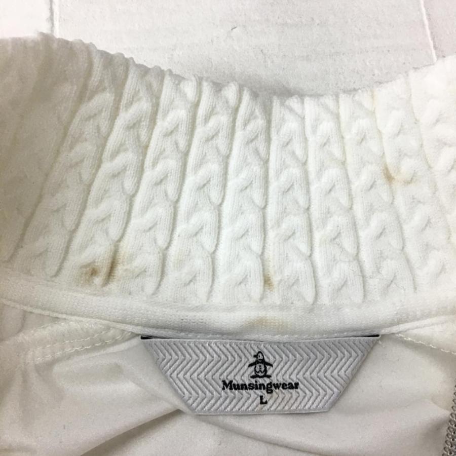 Munsingwear マンシングウェア ベスト 白 フロントジップ レディース L