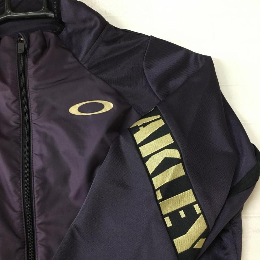 40%OFF価格／(超美品)Oakley オークリー ブルゾン パープル 袖ロゴ