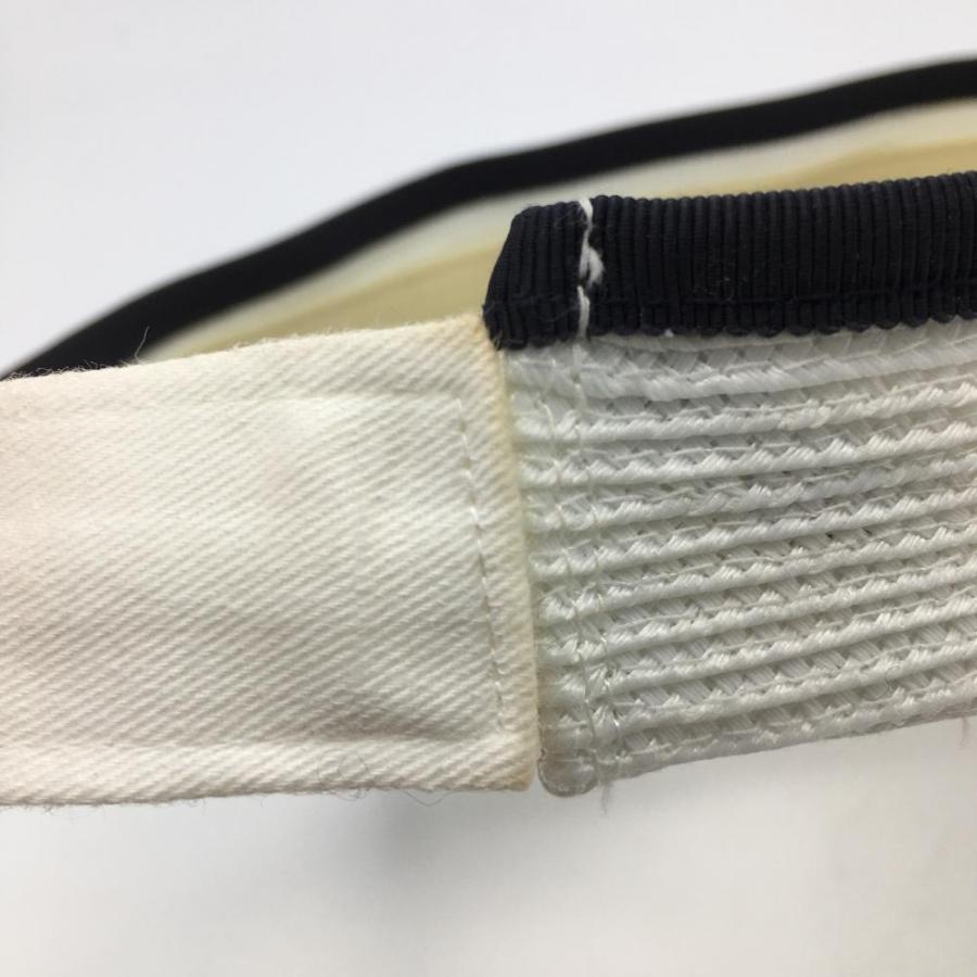 ☆30%OFF価格☆23区 23区ゴルフ つば広サンバイザー 白×ネイビー