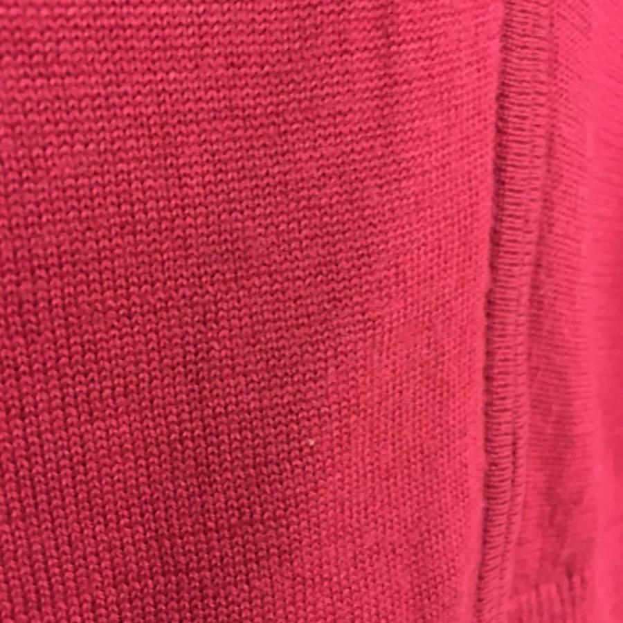 adidas（アディダス） ニットブルゾン レッド×白×黒 裏地付き ウール混
