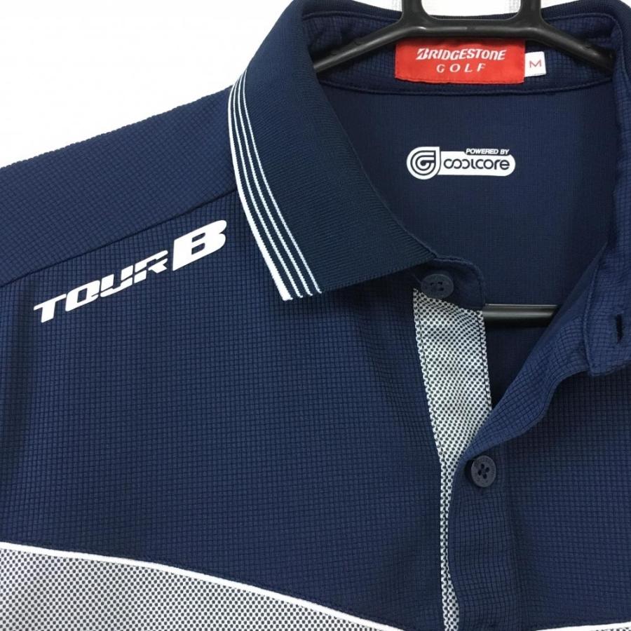ブリヂストン ゴルフ ポロシャツ ネイビー ☆40%OFF価格☆Bridgestone ブリヂストンゴルフ 半袖ポロシャツ