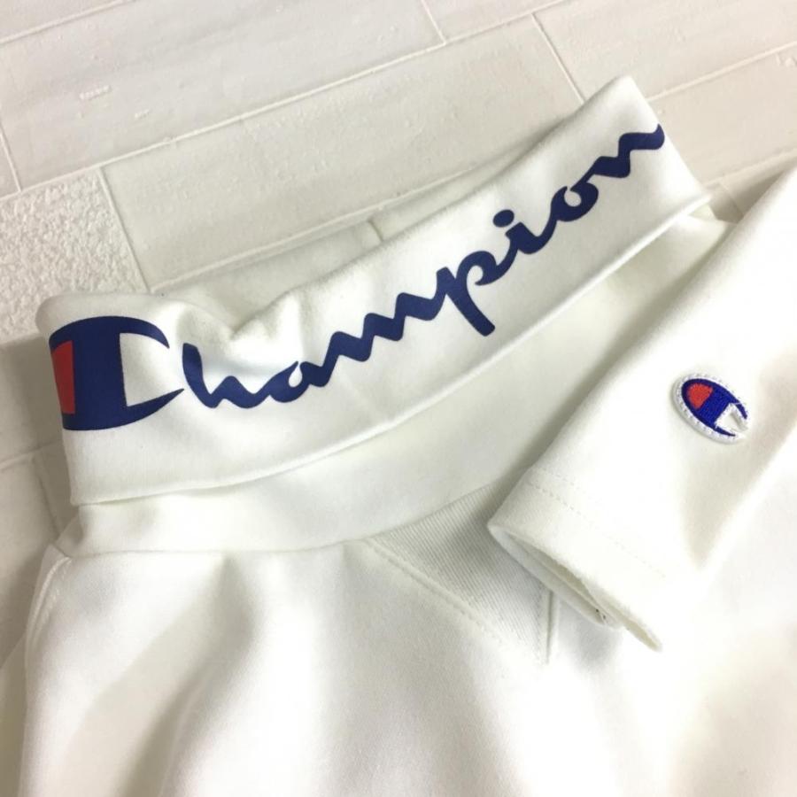BEAMS GOLF チャンピオン×ビームスゴルフ 長袖タートルネックシャツ 白