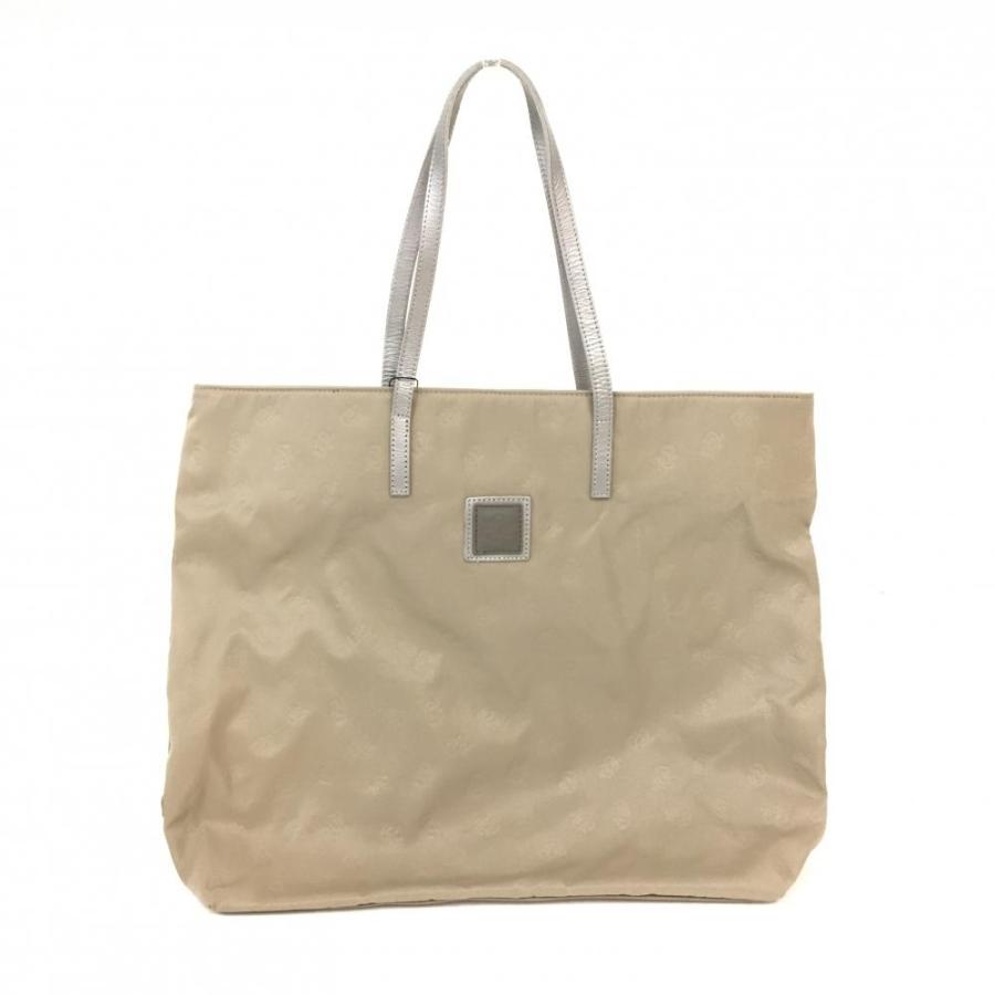20%OFF価格／(新品)ZOY ゾーイ トートバッグ ベージュ×シルバー ロゴ 