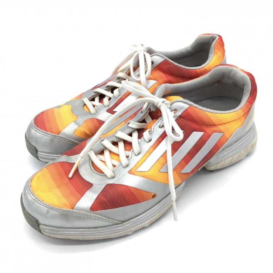 adidas アディダス ゴルフシューズ オレンジ×レッド×シルバー adidas アディダス ゴルフシューズ オレンジ×レッド×シルバー