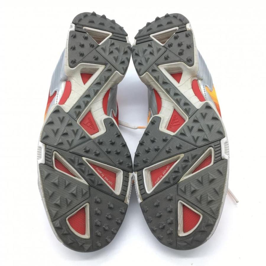 adidas アディダス ゴルフシューズ オレンジ×レッド×シルバー