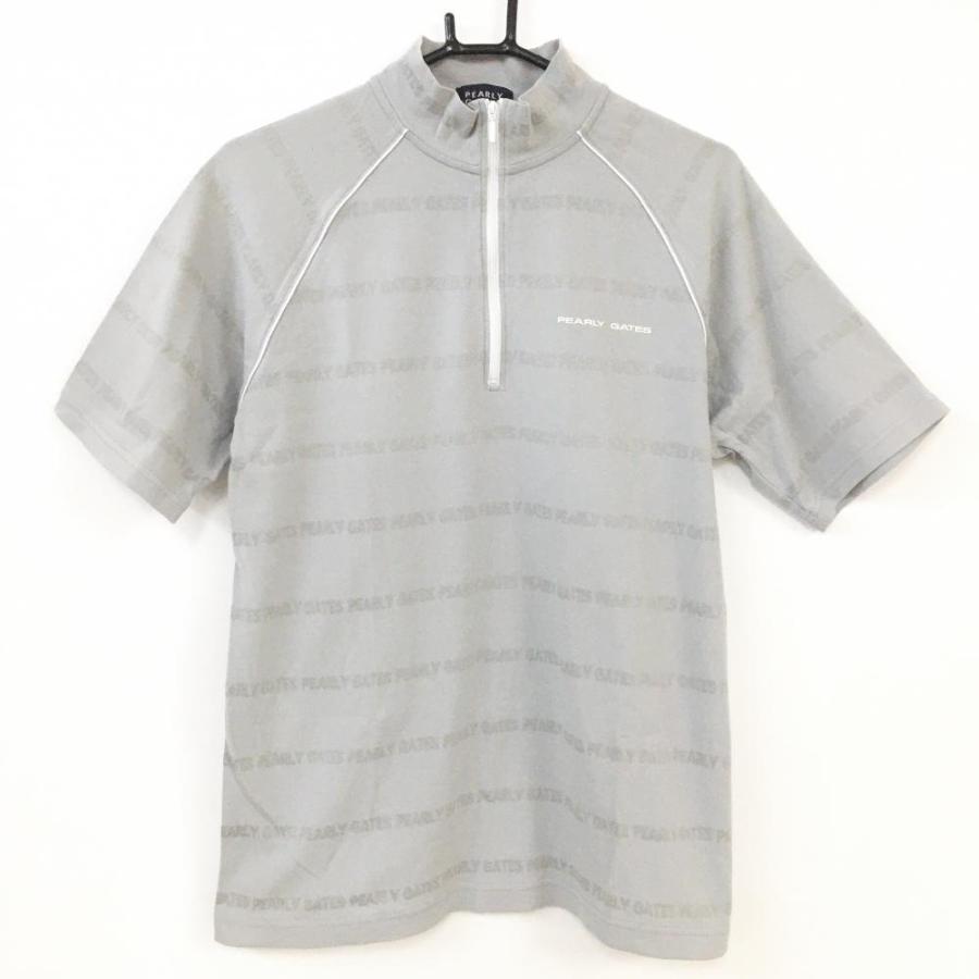◇セール特価品◇ パーリーゲイツ ハーフジップ半袖シャツ ハイネック