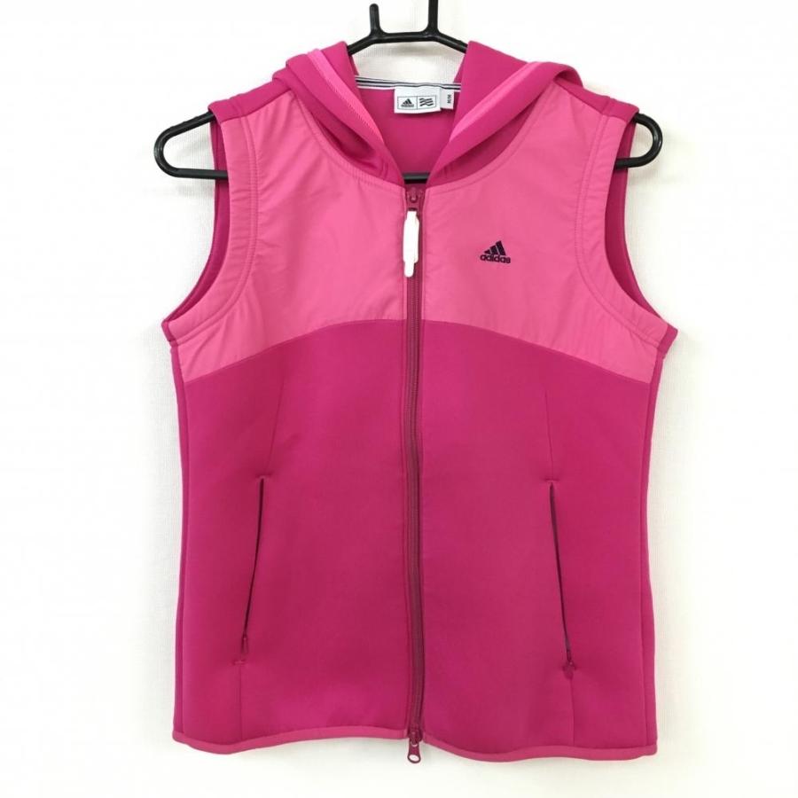 ☆30%OFF価格☆【美品】adidas アディダス 切替パーカーベスト ピンク 