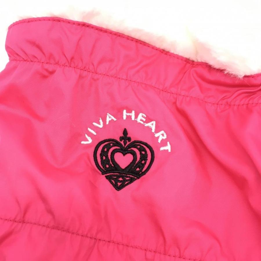 VIVA HEART ファー付きジャケット 40サイズ ホワイト/ピンク