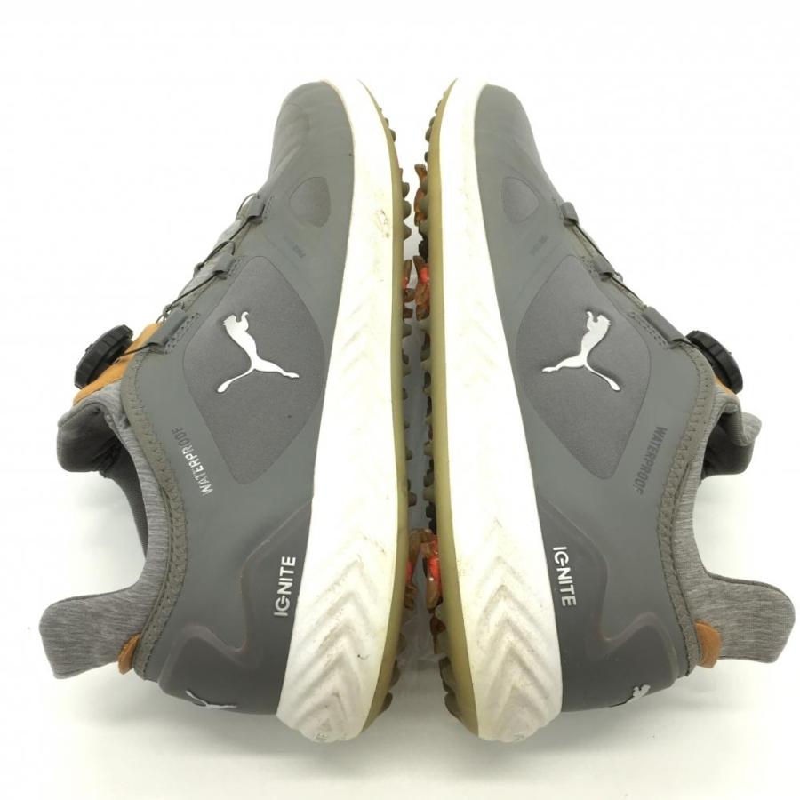 30%OFF価格 PUMA プーマ ゴルフシューズ グレー イグナイト WATERPROOF