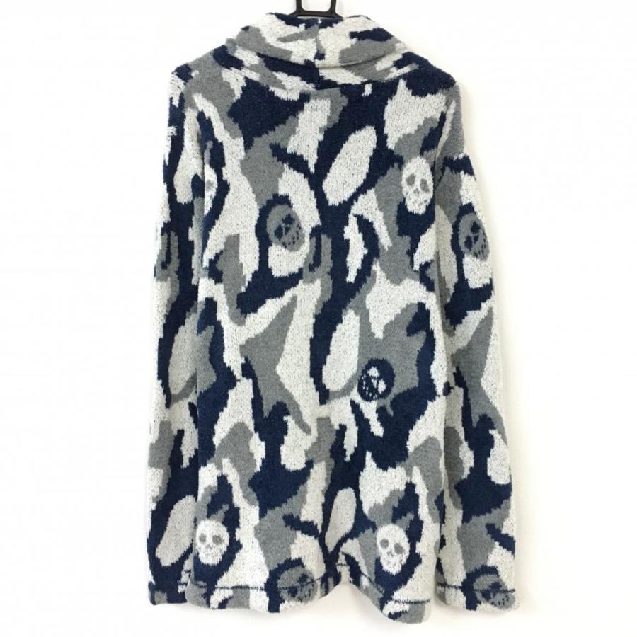 美品】MARK＆LONA マークアンドロナ ニットカーディガン ネイビー  