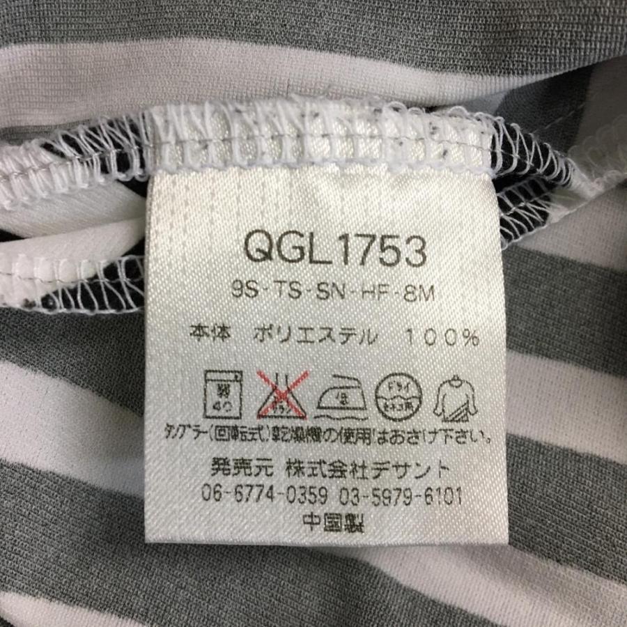 超美品】le coq sportif ルコック ノースリーブワンピース 黒×白 斜め