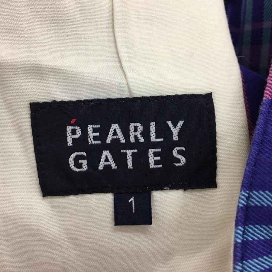 PEARLY GATES（パーリーゲイツ） ショートパンツ ブルー×レッド