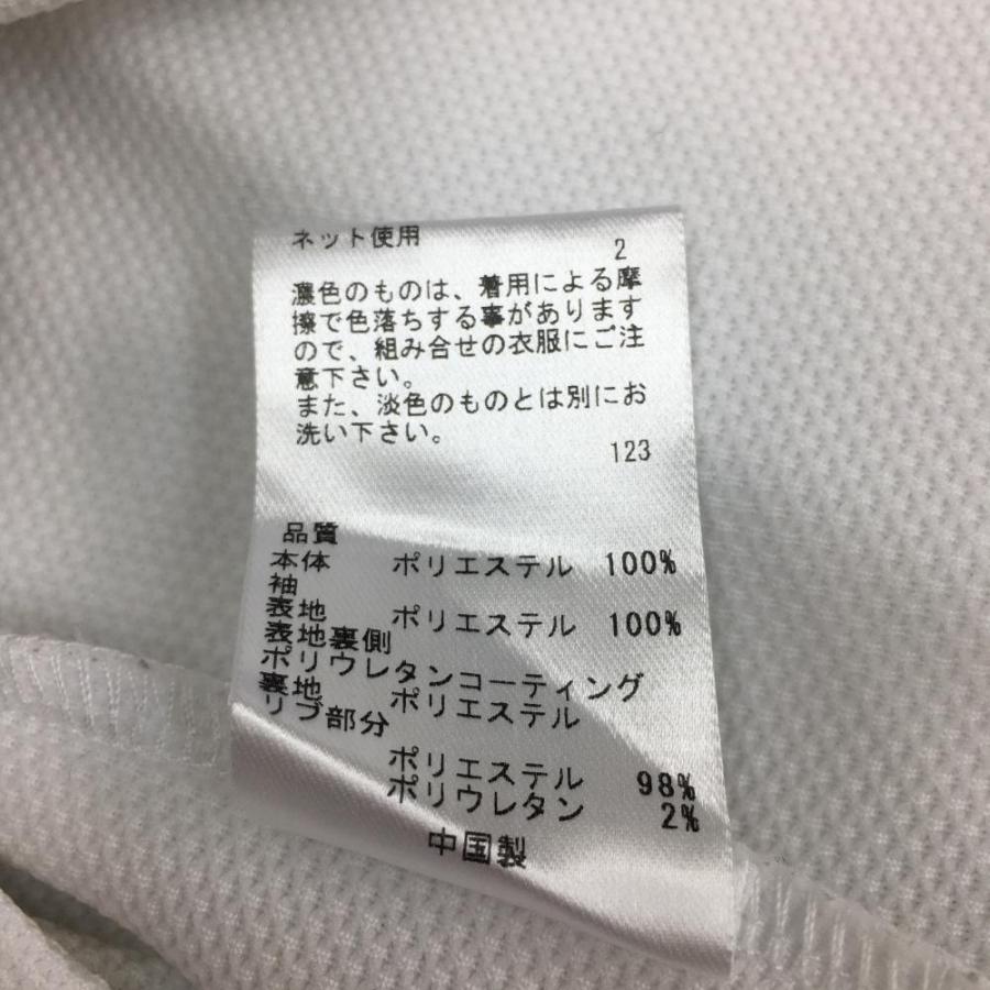 23区GOLF 23区ゴルフ 切替ジャケットブルゾン 白×アイボリー センター