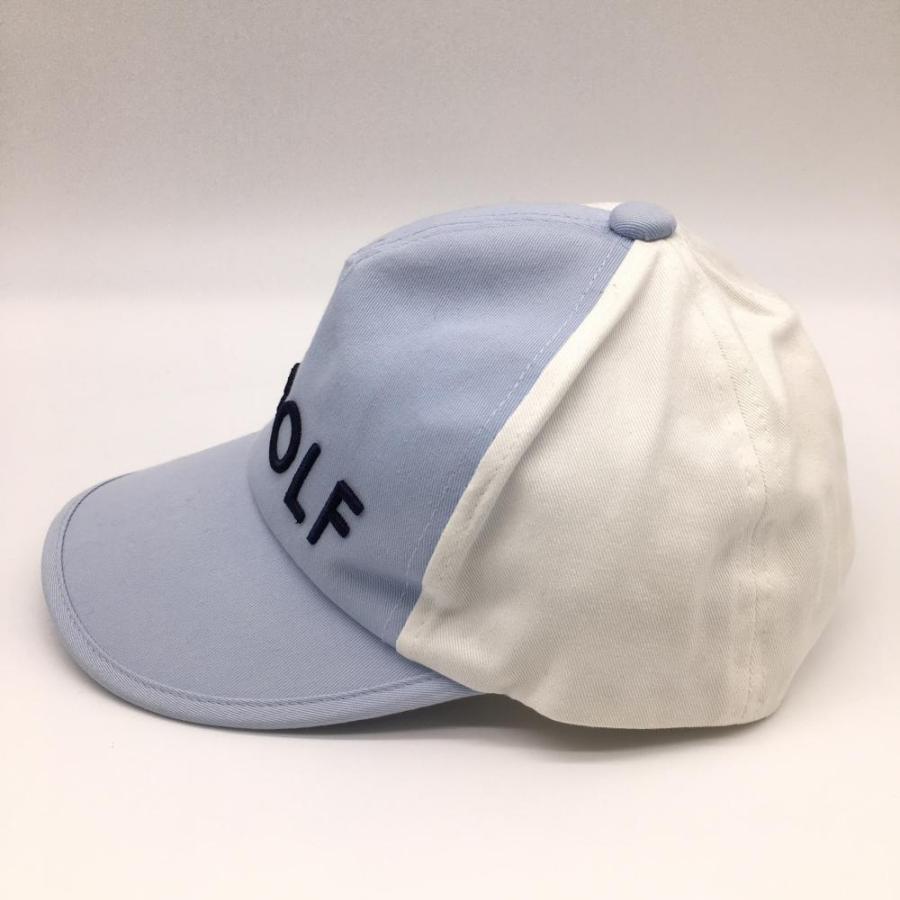 23区GOLF 23区ゴルフ キャップ ライトブルー×白 バイカラー 立体ロゴ F